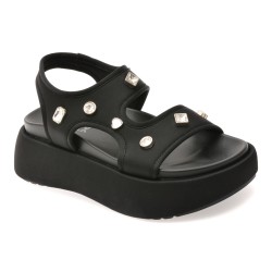Sandale GRYXX negre, A55, din material textil