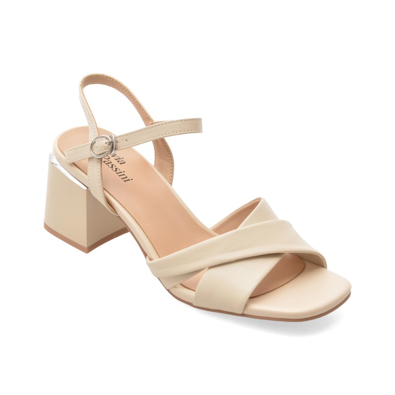 Sandale FLAVIA PASSINI bej, X8776, din piele naturala