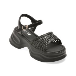 Sandale GRYXX negre, 550886, din piele ecologica