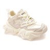 Pantofi sport GRYXX albi, 100861, din material textil si piele naturala