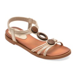 Sandale FLAVIA PASSINI aurii, 902, din piele ecologica