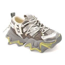 Pantofi sport GRYXX gri, 1008612, din material textil si piele naturala