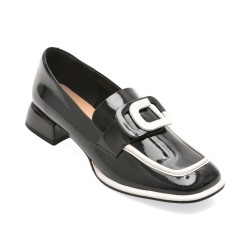 Mocasini EPICA negri, 14960D, din piele naturala lacuita