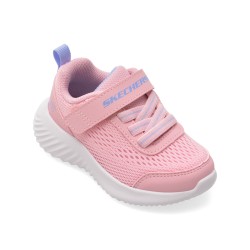 Pantofi sport SKECHERS roz, BOUNDER, din material textil
