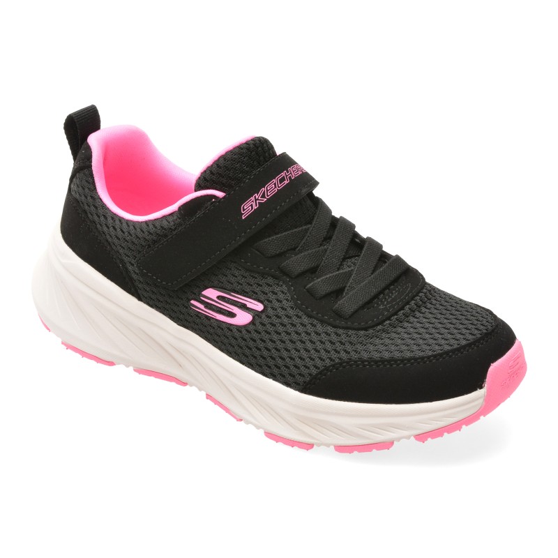 Pantofi sport SKECHERS negri, EDGERIDE, din material textil