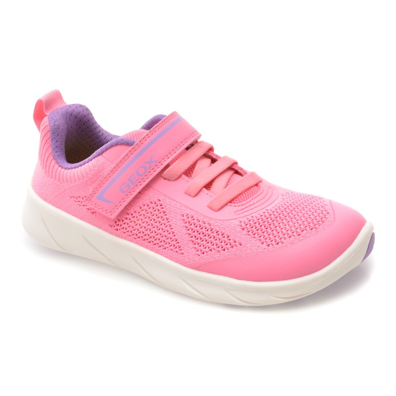 Pantofi sport GEOX roz, J65PCA, din material textil