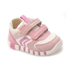 Pantofi sport GEOX roz, B3558C, din material textil si piele naturala