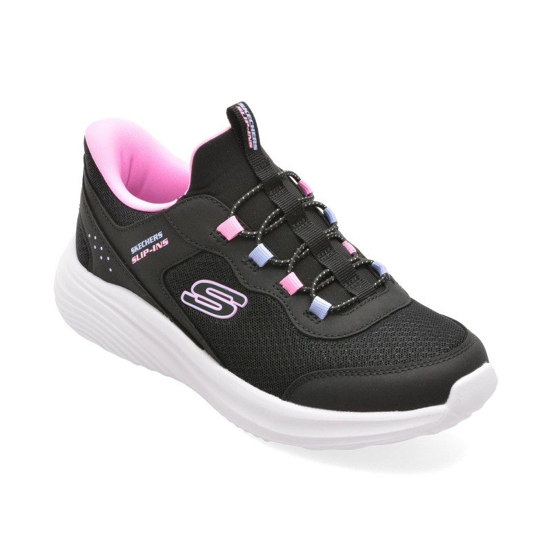 Pantofi sport SKECHERS negri, BOUNDER PRO, din material textil