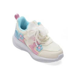 Pantofi sport SELECTION KIDS albi, W913, din material textil
