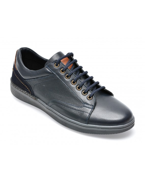 Pantofi OTTER bleumarin, 3423, din piele naturala