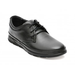 Pantofi OTTER negri, 66164, din piele naturala