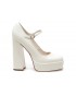 Pantofi ALDO albi, ANJIE115, din piele ecologica lacuita