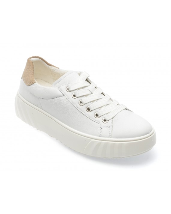 Pantofi ARA albi, 46523, din piele naturala