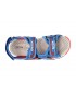 Sandale GEOX albastre, J350QA, din piele ecologica si material textil