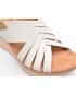 Sandale CLARKS albe, ELLERI GRACE 13-N, din piele naturala