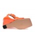Sandale EPICA portocalii, H5128, din piele naturala