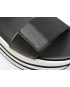 Sandale GEOX negre, D25RSA, din piele naturala