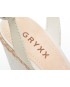 Sandale GRYXX albe, 341521, din piele naturala