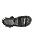 Sandale IMAGE negre, VA20033, din piele croco