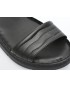 Sandale PASS COLLECTION negre, 808, din piele naturala