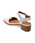 Sandale IMAGE albe, 20603, din piele naturala