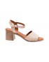 Sandale PASS COLLECTION nude, 6005, din piele naturala