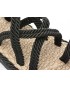 Sandale IMAGE negre, 20221, din material textil