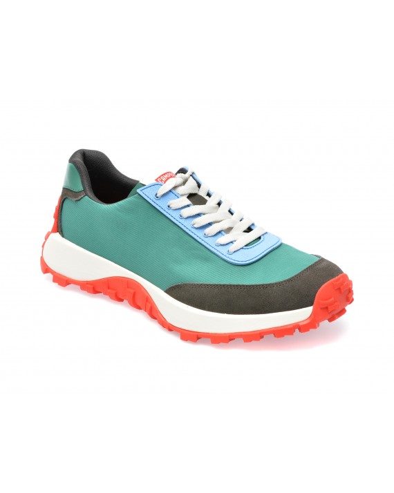 Pantofi sport CAMPER verzi, K100864, din material textil si piele naturala