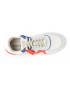 Pantofi sport CLARKS albi, RACELITE TOR 0912, din material textil si piele naturala