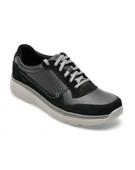 Pantofi sport CLARKS negri, CHARTLITE MOVE 01-N, din piele naturala