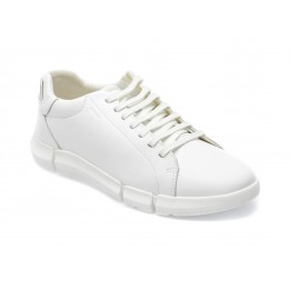Pantofi sport GEOX albi, U26FFA, din piele naturala