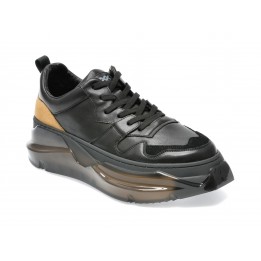 Pantofi sport GRYXX negri, LN119, din piele naturala