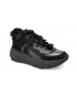 Pantofi sport GEOX negri, D26UFB, din material textil si piele naturala