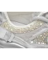 Pantofi sport GRYXX argintii, 80079, din material textil si piele naturala