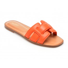 Papuci ALDO portocalii, ELENAA820, din piele naturala