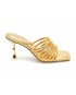 Papuci ALDO aurii, HARPA715, din piele ecologica