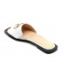 Papuci EPICA albi, 528549, din piele naturala