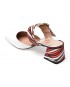 Papuci FLAVIA PASSINI albi, 1166, din piele naturala