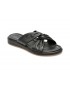 Papuci FLAVIA PASSINI negri, HY906, din piele naturala