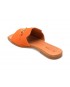 Papuci GRYXX portocalii, 2024, din piele intoarsa