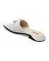 Papuci GRYXX albi, LX1111, din piele naturala
