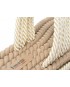 Papuci IMAGE albi, 2023, din material textil