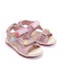 Sandale GEOX roz, B350EA, din material textil