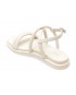Sandale GRYXX albe, PF3056, din piele naturala