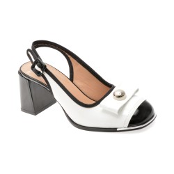 Sandale EPICA alb-negru