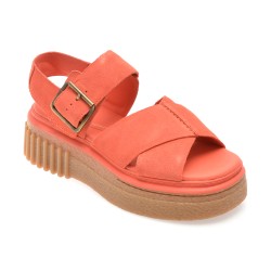 Sandale CLARKS portocalii