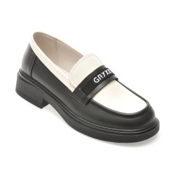 Mocasini GRYXX alb-negru