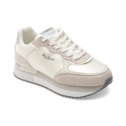 Pantofi sport PEPE JEANS albi