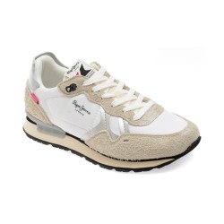 Pantofi sport PEPE JEANS albi