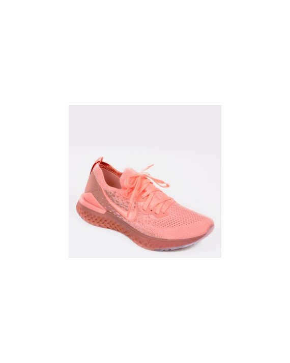 Pantofi sport NIKE, Epic React Flyknit 2 roz, din material textil